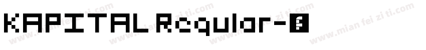 KAPITAL Regular字体转换